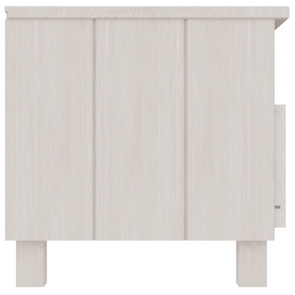 Tv-Benk Hamar Hvit 106X40X40 Cm Heltre Furu