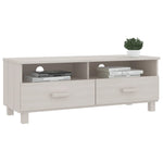 Tv-Benk Hamar Hvit 106X40X40 Cm Heltre Furu