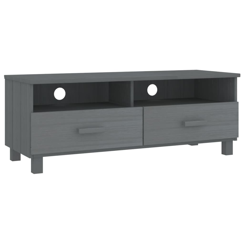 Tv-Benk Hamar Mørkegrå 106X40X40 Cm Heltre Furu