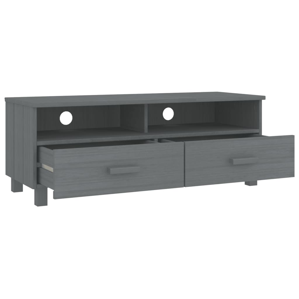 Tv-Benk Hamar Mørkegrå 106X40X40 Cm Heltre Furu