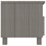 Tv-Benk Hamar Lysegrå 106X40X40 Cm Heltre Furu