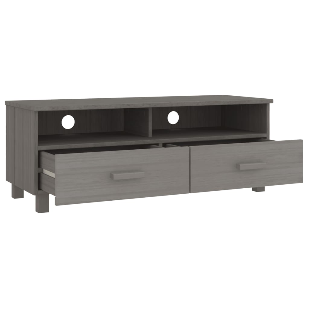 Tv-Benk Hamar Lysegrå 106X40X40 Cm Heltre Furu