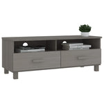 Tv-Benk Hamar Lysegrå 106X40X40 Cm Heltre Furu