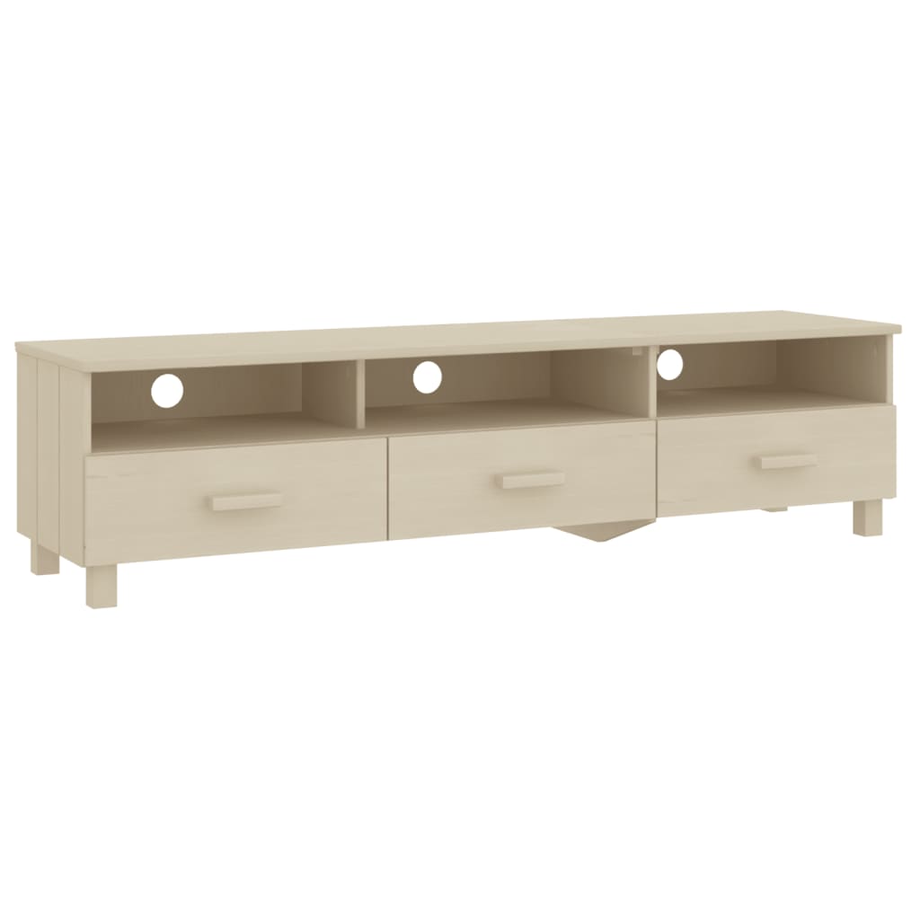 Tv-Benk Hamar Honningbrun 158X40X40 Cm Heltre Furu