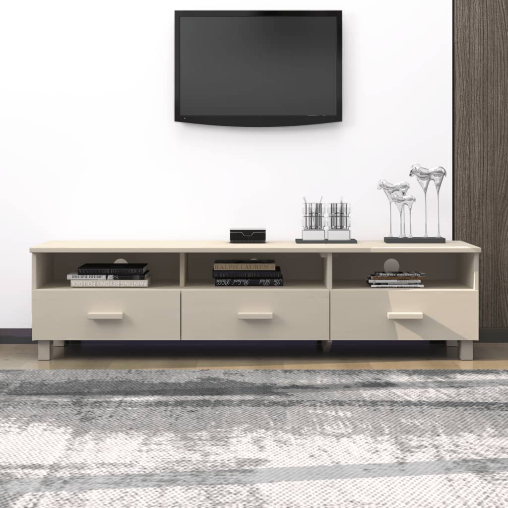 Tv-Benk Hamar Honningbrun 158X40X40 Cm Heltre Furu