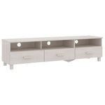 Tv-Benk Hamar Hvit 158X40X40 Cm Heltre Furu