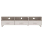 Tv-Benk Hamar Hvit 158X40X40 Cm Heltre Furu