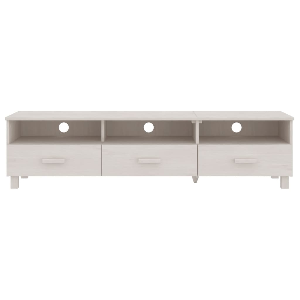 Tv-Benk Hamar Hvit 158X40X40 Cm Heltre Furu
