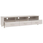 Tv-Benk Hamar Hvit 158X40X40 Cm Heltre Furu