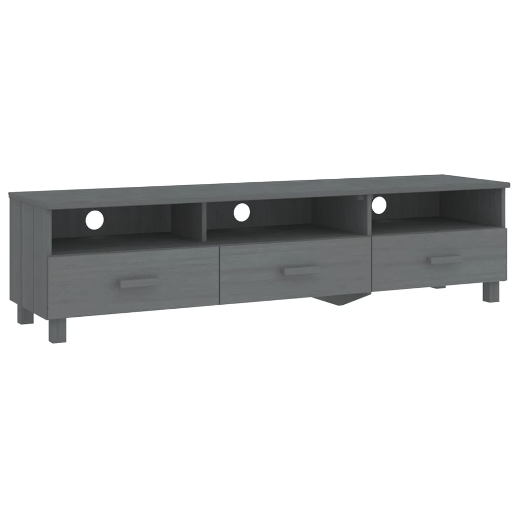 Tv-Benk Hamar Mørkegrå 158X40X40 Cm Heltre Furu