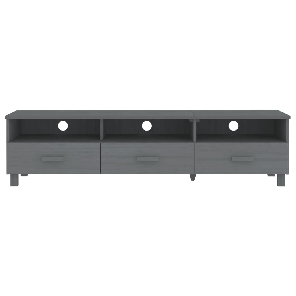Tv-Benk Hamar Mørkegrå 158X40X40 Cm Heltre Furu