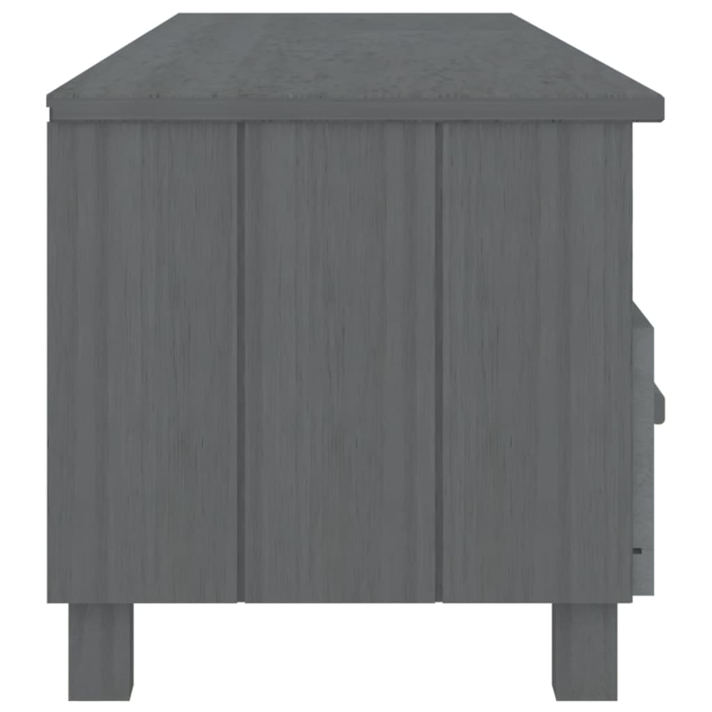 Tv-Benk Hamar Mørkegrå 158X40X40 Cm Heltre Furu