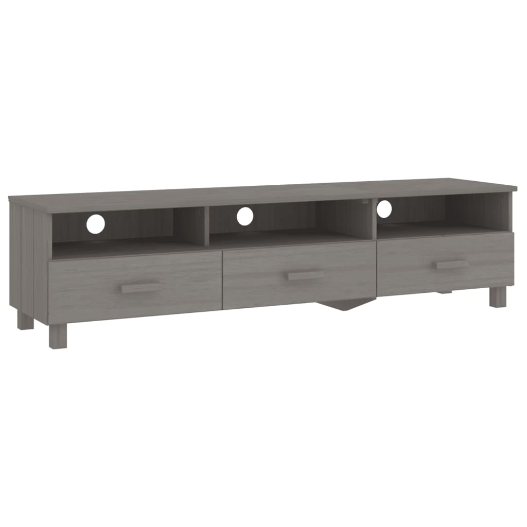 Tv-Benk Hamar Lysegrå 158X40X40 Cm Heltre Furu