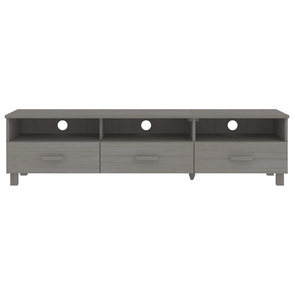 Tv-Benk Hamar Lysegrå 158X40X40 Cm Heltre Furu
