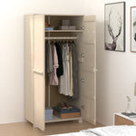 Garderobe Hamar Honningbrun 89X50X180 Cm Heltre Furu