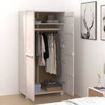 Garderobe Hamar Hvit 89X50X180 Cm Heltre Furu