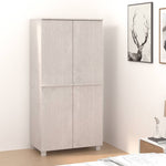 Garderobe Hamar Hvit 89X50X180 Cm Heltre Furu