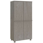 Garderobe Hamar Lysegrå 89X50X180 Cm Heltre Furu