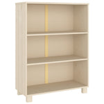 Bokhylle Hamar Honningbrun 85X35X112 Cm Heltre Furu