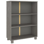Bokhylle Hamar Lysegrå 85X35X112 Cm Heltre Furu