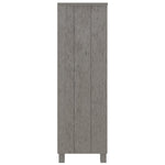 Bokhylle Hamar Lysegrå 85X35X112 Cm Heltre Furu
