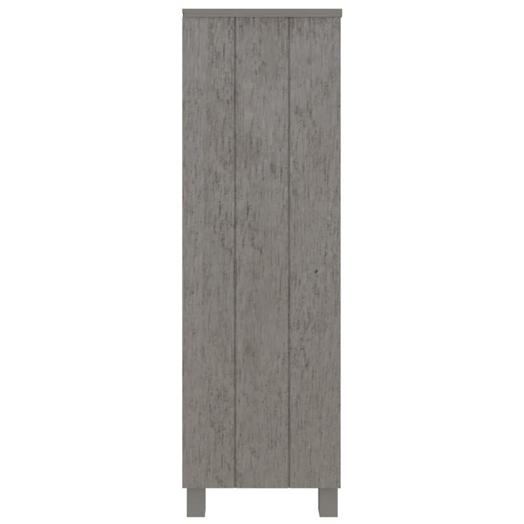 Bokhylle Hamar Lysegrå 85X35X112 Cm Heltre Furu