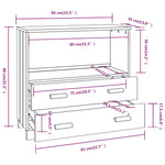 Skjenk Hamar Honningbrun 85X35X80 Cm Heltre Furu