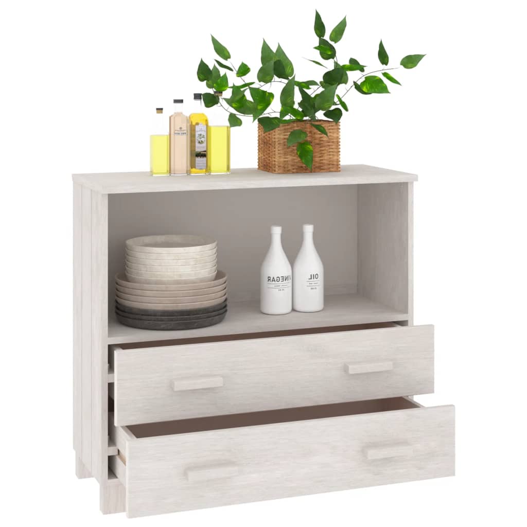 Skjenk Hamar Hvit 85X35X80 Cm Heltre Furu