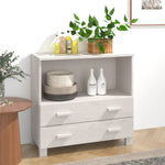 Skjenk Hamar Hvit 85X35X80 Cm Heltre Furu