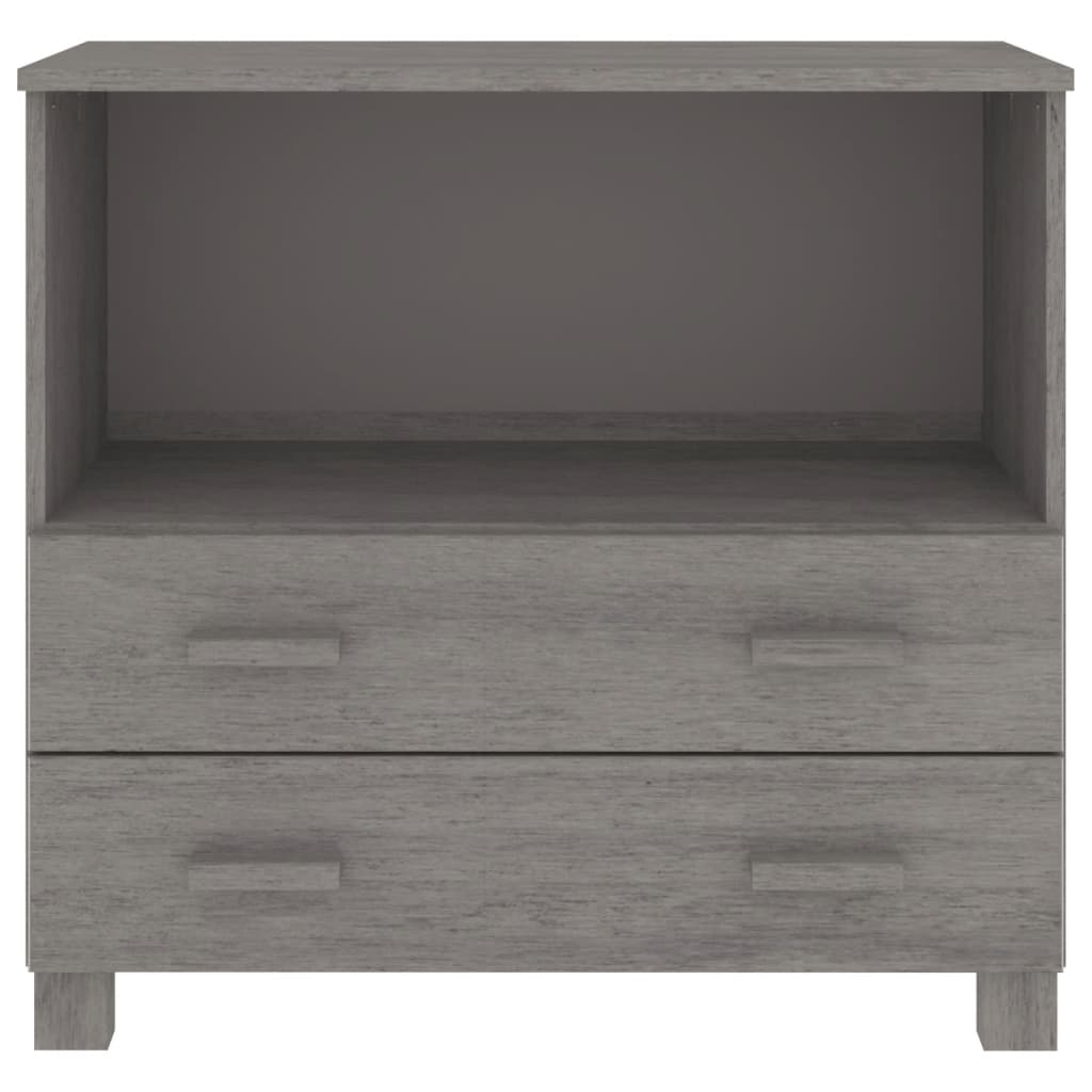 Skjenk Hamar Lysegrå 85X35X80 Cm Heltre Furu