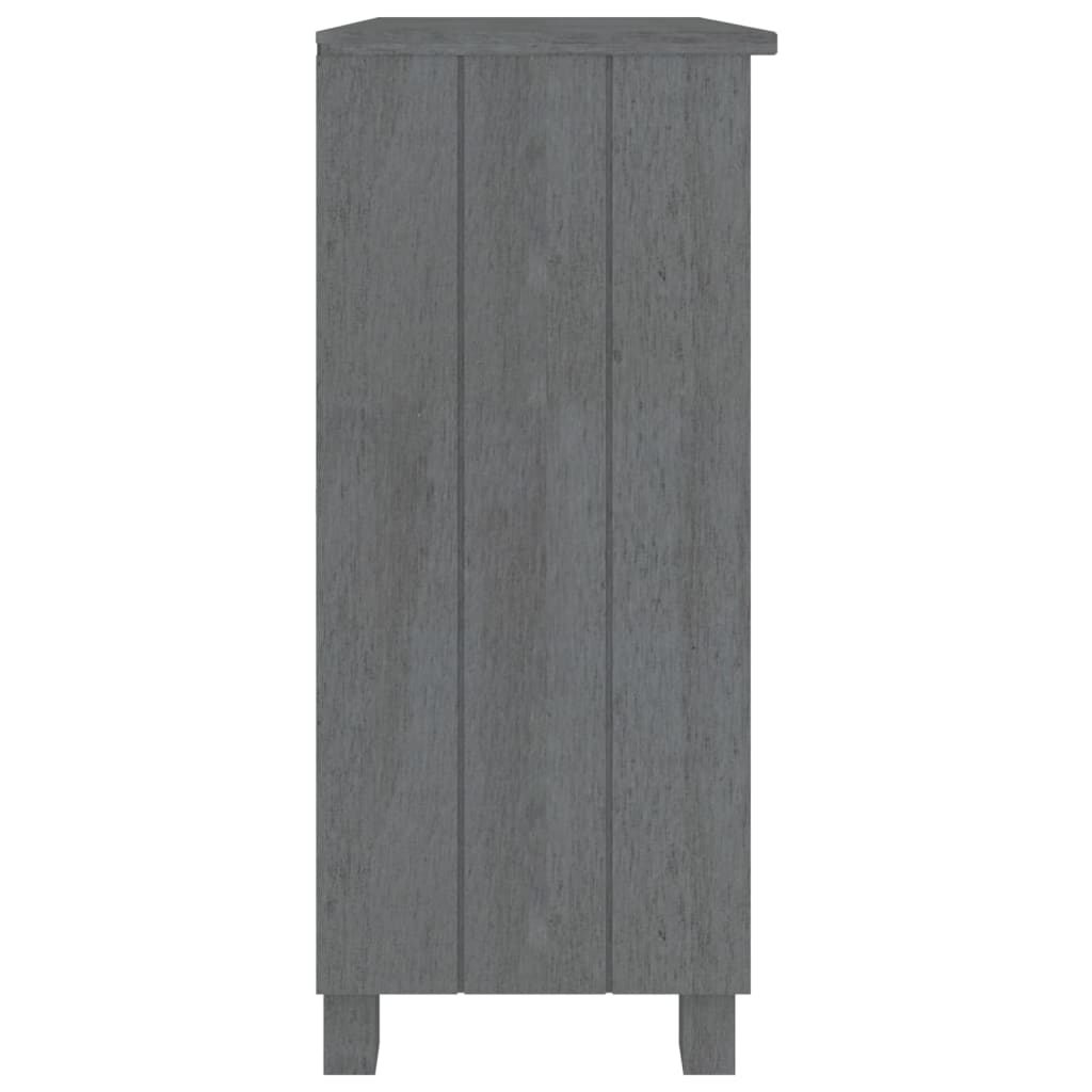Skjenk Hamar Mørkegrå 85X35X80 Cm Heltre Furu