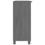 Skjenk Hamar Mørkegrå 85X35X80 Cm Heltre Furu