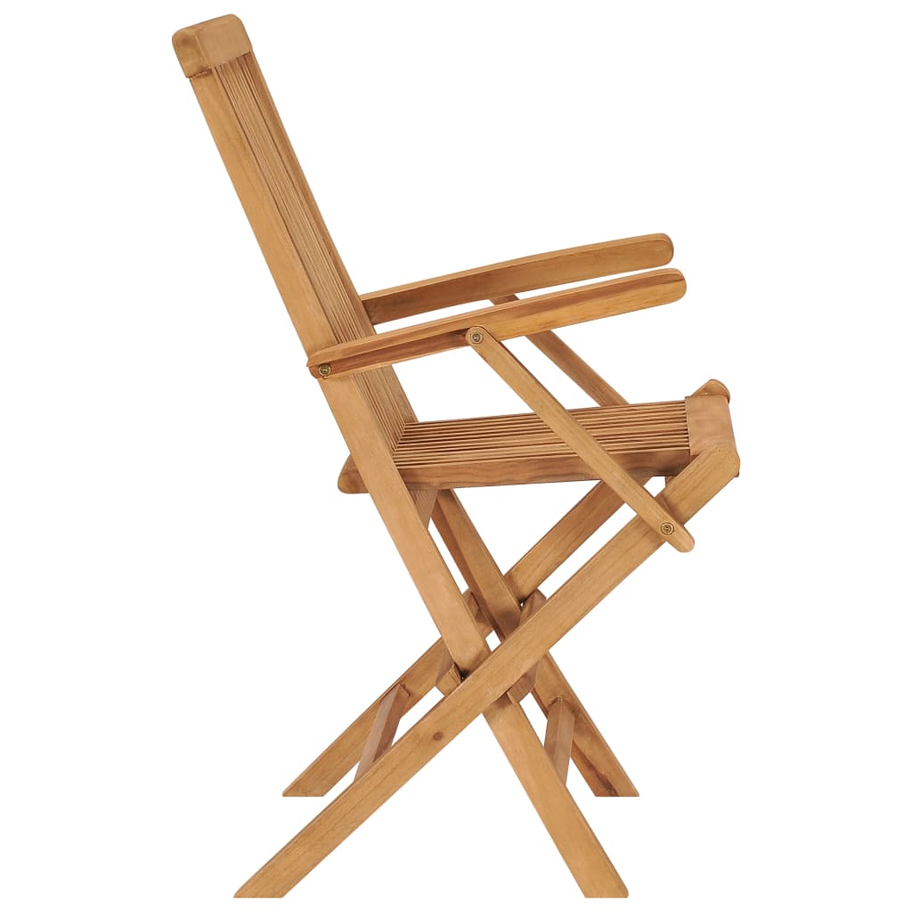 Sammenleggbare Hagestoler 4 Stk Heltre Teak
