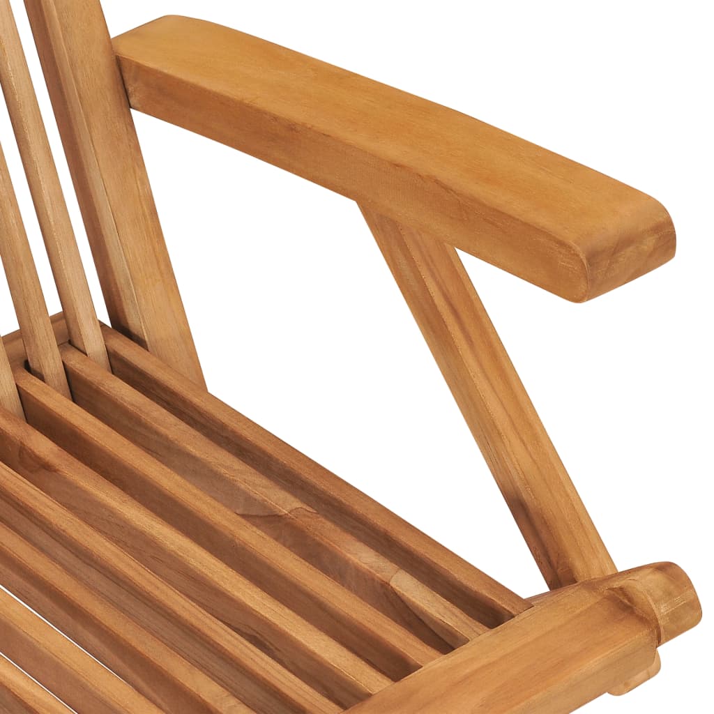 Sammenleggbare Hagestoler 4 Stk Heltre Teak
