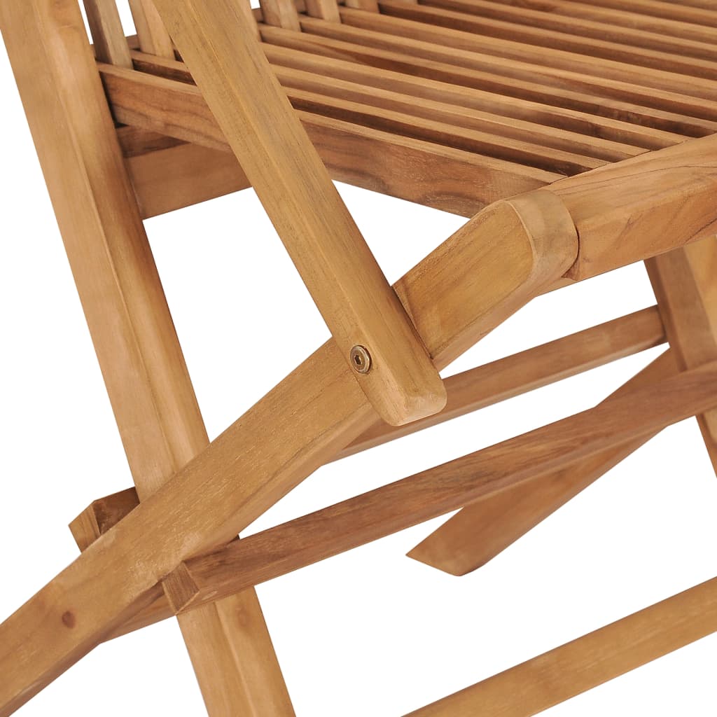 Sammenleggbare Hagestoler 4 Stk Heltre Teak