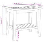 Sidebord Til Baderom 50X35X45 Cm Heltre Teak