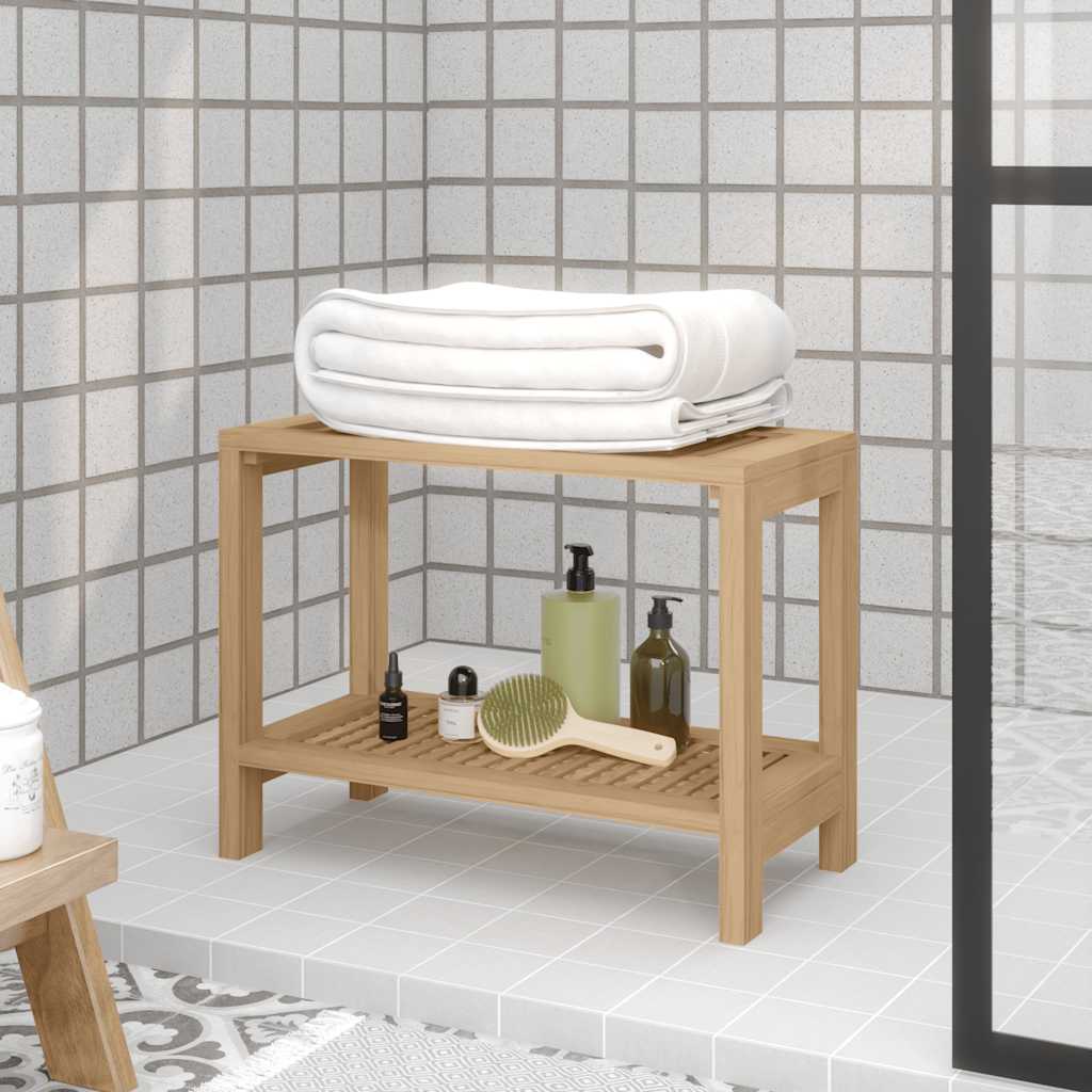Sidebord Til Baderom 60X30X45 Cm Heltre Teak