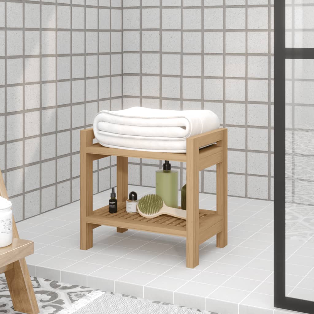 Sidebord Til Baderom 60X30X45 Cm Heltre Teak