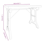 Spisebord 110X65X82 Cm Heltre Gran Og Jern