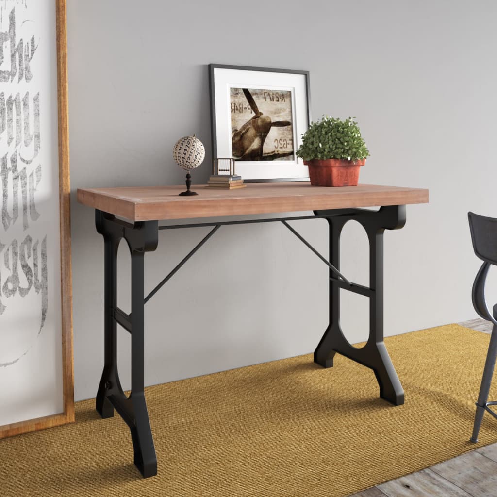 Spisebord 110X65X82 Cm Heltre Gran Og Jern