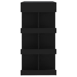 Barbord Med Oppbevaring Svart 100X50X101,5 Cm Konstruert Tre