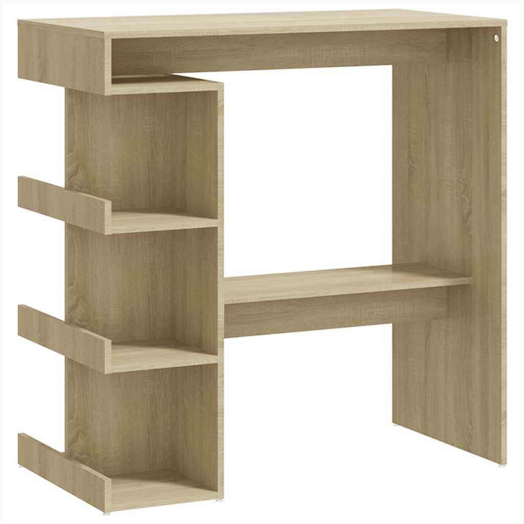 Barbord Oppbevaring Sonoma Eik 100X50X101,5 Cm Konstruert Tre