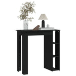 Barbord Med Hylle Svart 102X50X103,5 Cm Konstruert Tre
