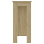 Barbord Med Hylle Sonoma Eik 102X50X103,5 Cm Konstruert Tre