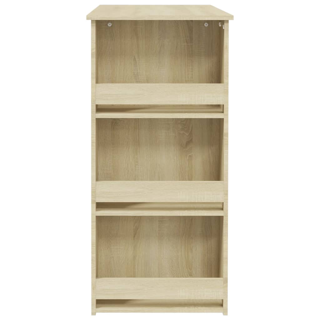 Barbord Oppbevaring Sonoma Eik 102X50X103,5 Cm Konstruert Tre