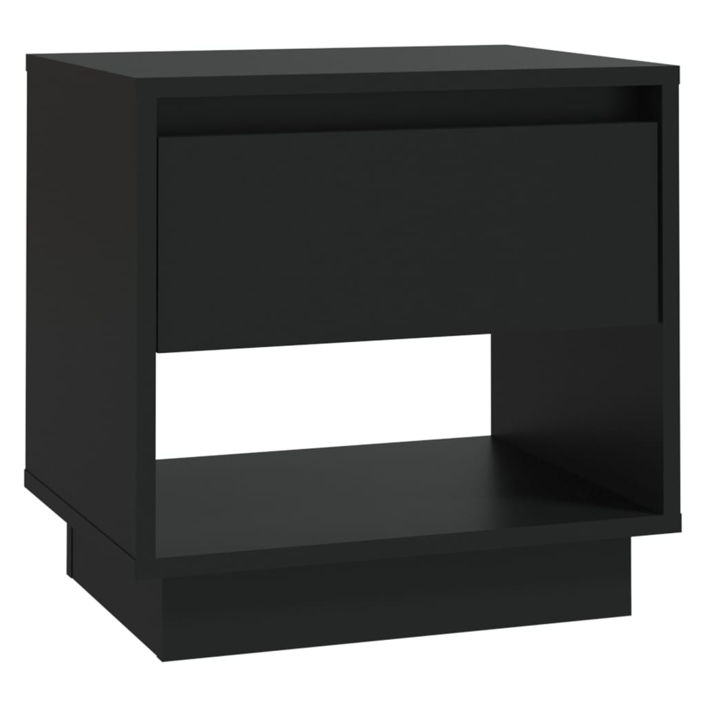 Nattbord Svart 45X34X44 Cm Konstruert Tre