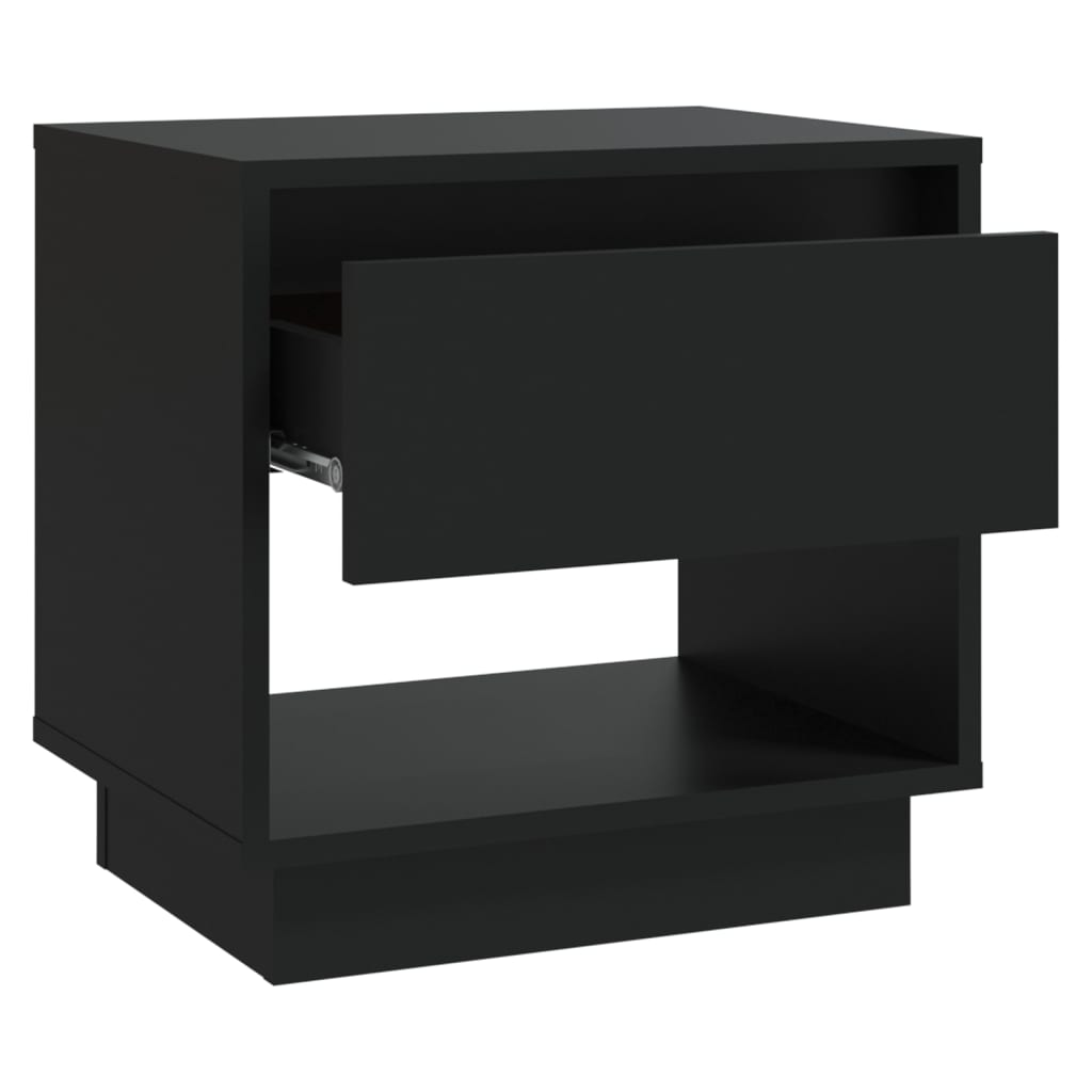 Nattbord Svart 45X34X44 Cm Konstruert Tre
