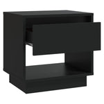 Nattbord Svart 45X34X44 Cm Konstruert Tre