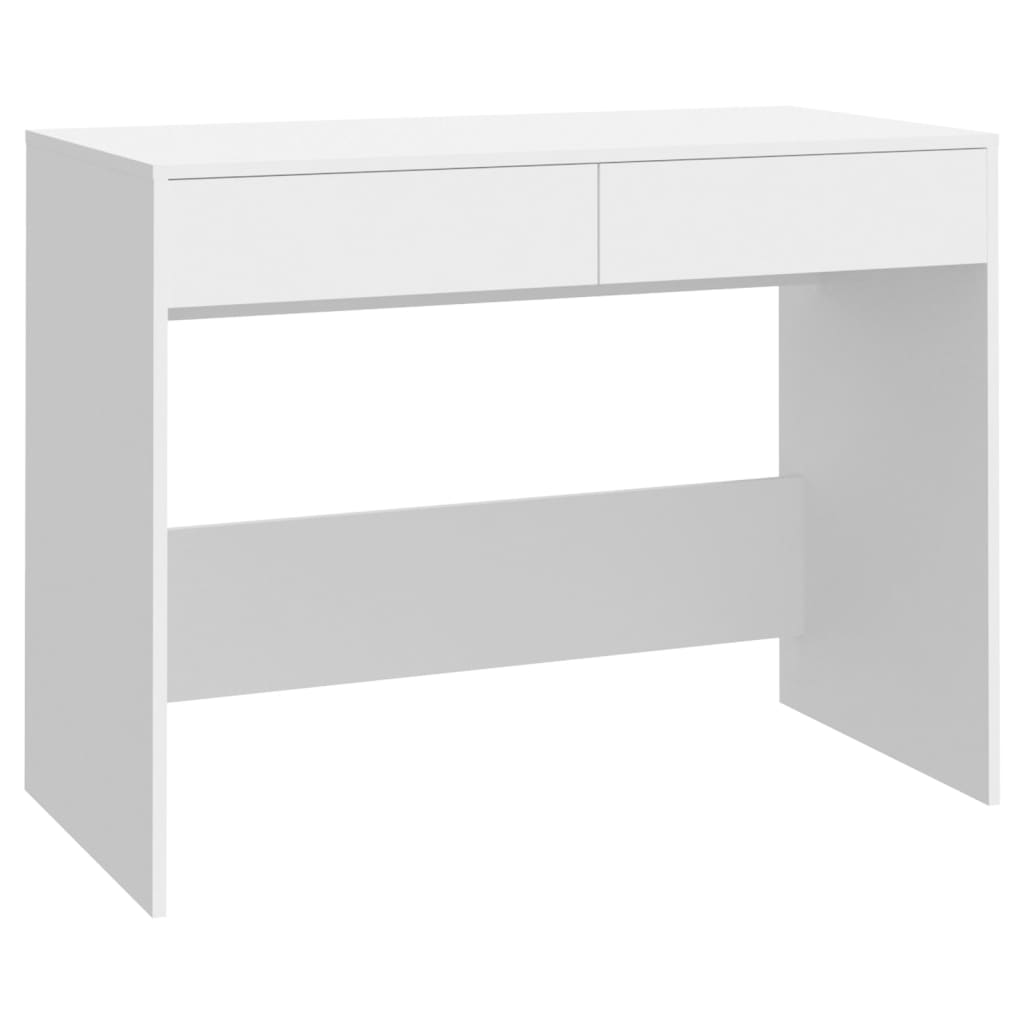 Skrivebord Hvit 101X50X76,5 Cm Konstruert Tre