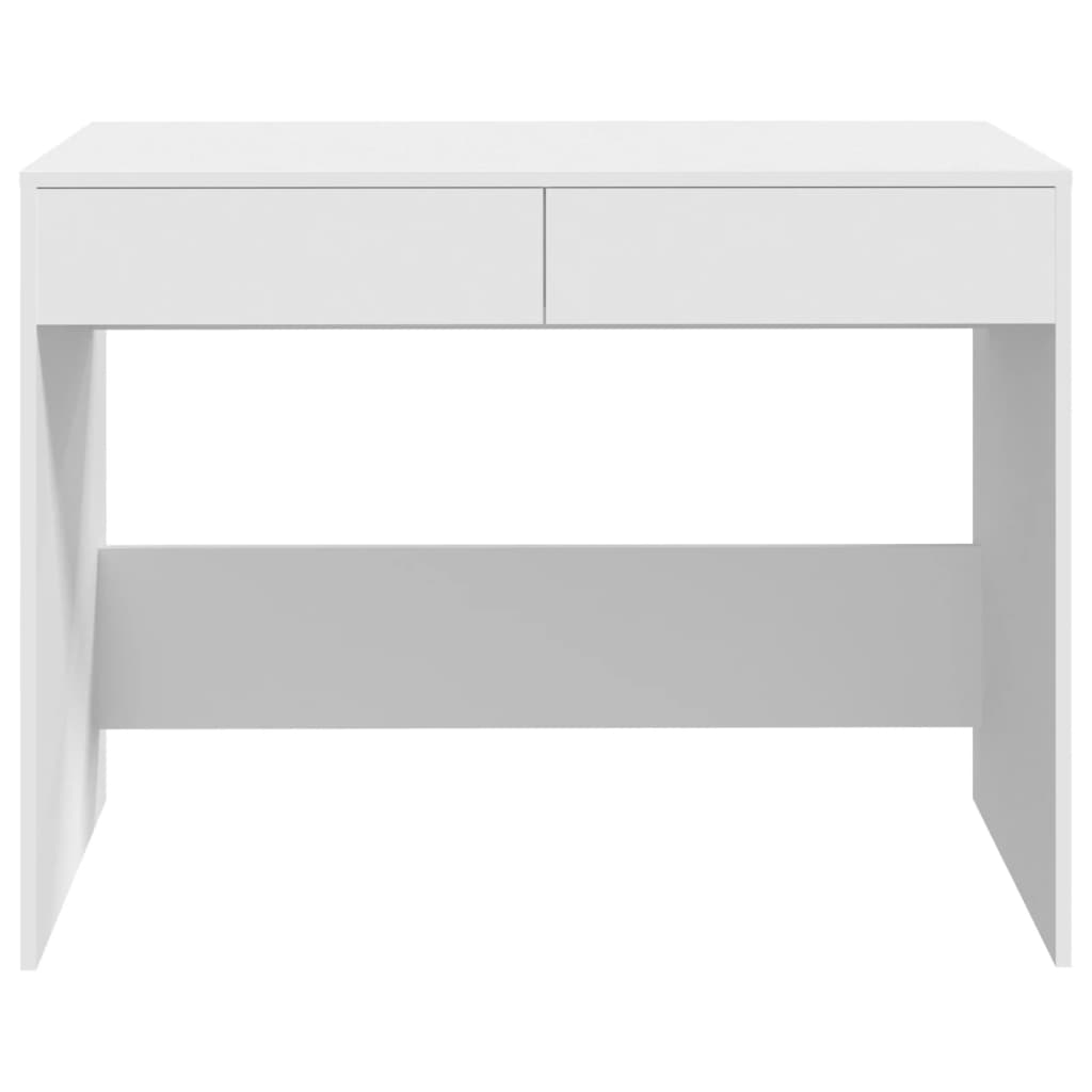 Skrivebord Hvit 101X50X76,5 Cm Konstruert Tre
